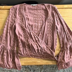 American Eagle Bell Sleeve Blouse